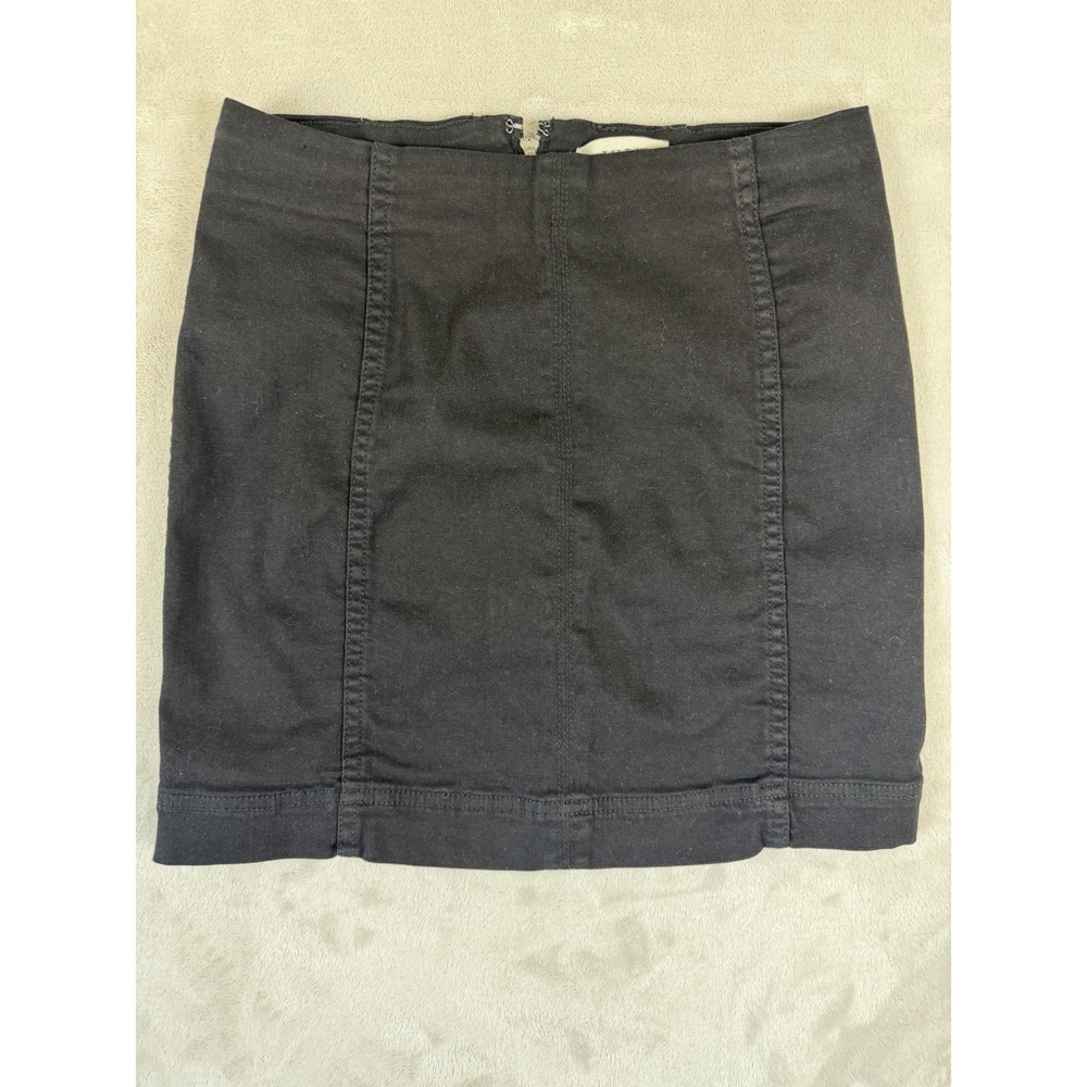 Jolt Denim High Waisted Black Mini Skirt Women's Size 1/25W